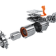 An illustration of the new motor in the Zeekr 001.